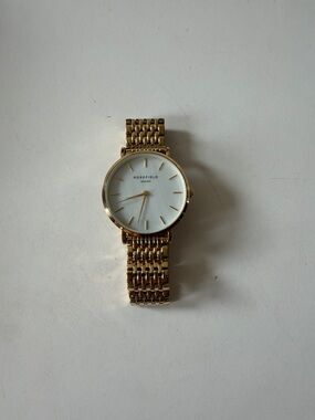 Rosefield Gold-Tone Women's Bracelet Watch - Classic White Dial